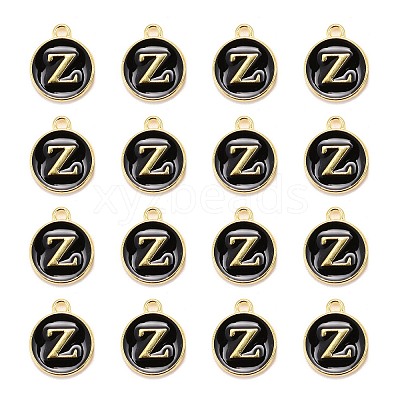 Golden Plated Alloy Charms LS-ENAM-S118-02Z-1