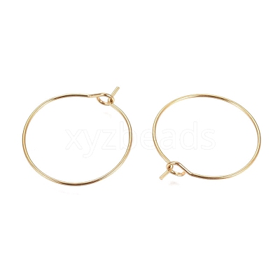 Ion Plating(IP) 316L Surgical Stainless Steel Hoop Earring Findings STAS-G130-03G-21MM-1