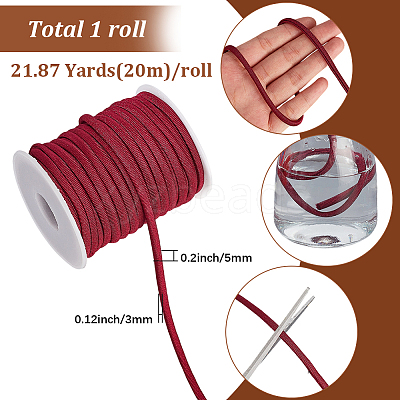 1 Roll Soft Nylon Braided Cord NWIR-SP0001-04F-1