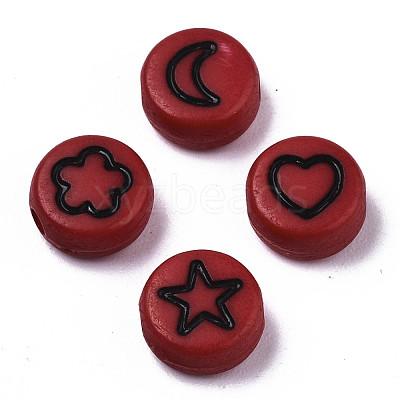 Opaque Acrylic Beads MACR-N008-33-1