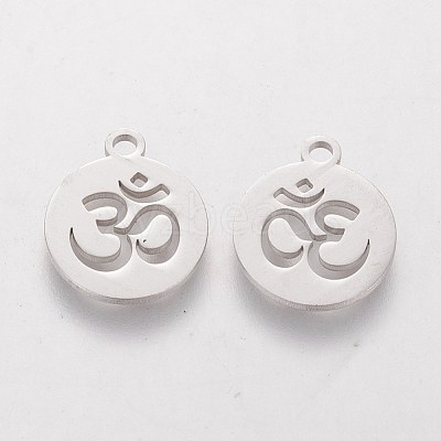 Non-Tarnish 304 Stainless Steel Charms STAS-Q201-T054-1