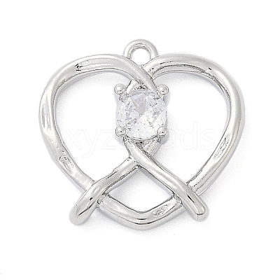 Brass Micro Pave Cubic Zirconia Pendants LS-ZIRC-P122-01D-P01-1
