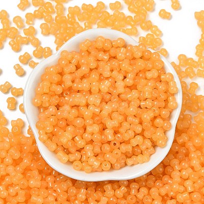 Transparent Colours Glass Seed Beads SEED-R001-01S-1
