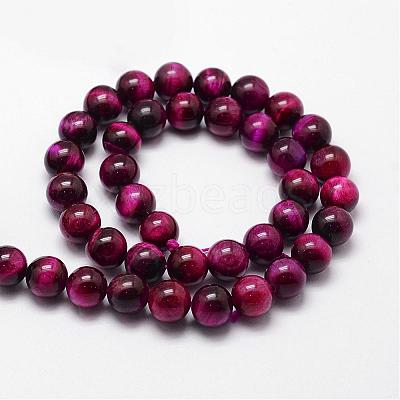 Natural Tiger Eye Bead Strands G-D840-54-8mm-04-1