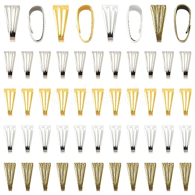 200Pcs Iron Snap on Bails IFIN-YW0003-74G-1