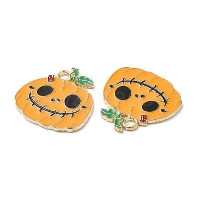 Halloween Theme Alloy Enamel Pendants ENAM-F147-01C-1