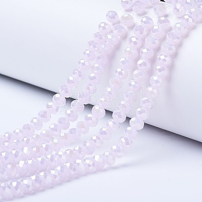 Electroplate Glass Beads Strands EGLA-A034-J2mm-B04-1