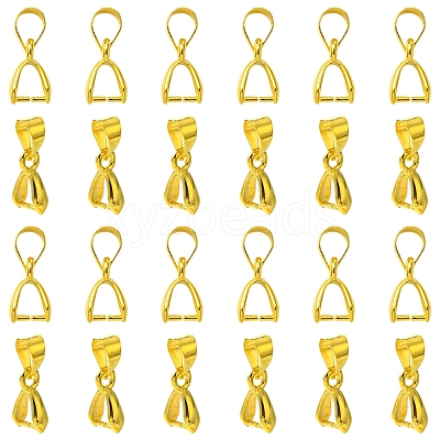 50Pcs Brass Ice Pick Pinch Bails IFIN-FS0001-47A-1