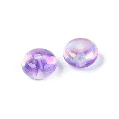 Baking Paint Electroplate Transparent Glass Beads EGLA-Q141-01B-A02-1