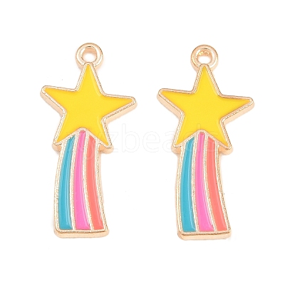 Alloy Enamel Pendants ENAM-N054-010C-NR-1