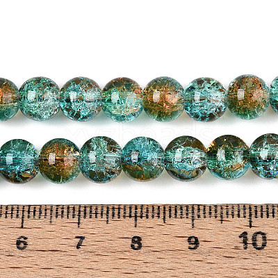 Crackle Glass Beads Strands CCG-C002-8mm-06-1