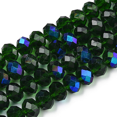 Electroplate Glass Beads Strands EGLA-A034-T6mm-L27-1