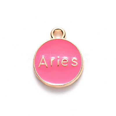 Alloy Enamel Pendants X-ENAM-S124-01B-03A-1