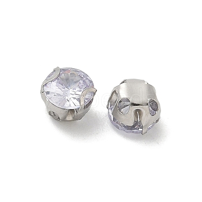 Round Stainless Steel Prong Settings STAS-M104-01C-1