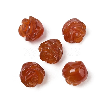 Natural Carnelian Beads G-O156-C-30-1