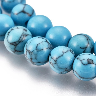 Synthetic Turquoise Beads Strands Z0NDC013-1-1