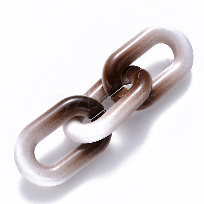 Two Tone Opaque Acrylic Linking Rings LS-OACR-S036-006A-M02-1