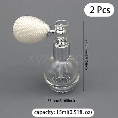 2Pcs Glass Highlighter Shimmer Sparkle Powder Spray Bottles CON-DJ0001-09A-1