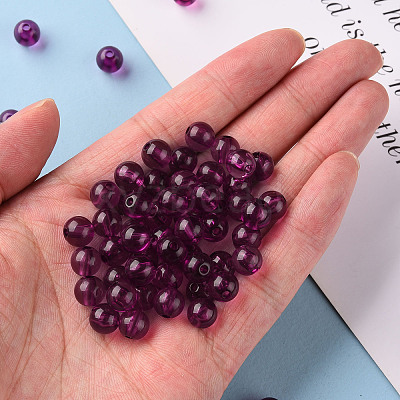Transparent Acrylic Beads X-MACR-S370-A8mm-743-1