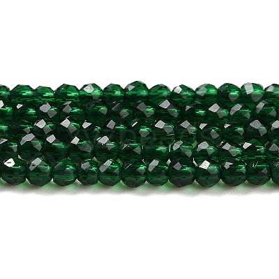 Transparent Glass Beads Strands GLAA-H021-04-15-1