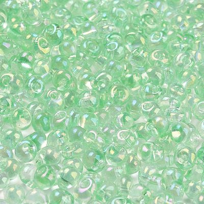 6/0 Inside Colours Fringe Glass Seed Beads SEED-A034-03A-1