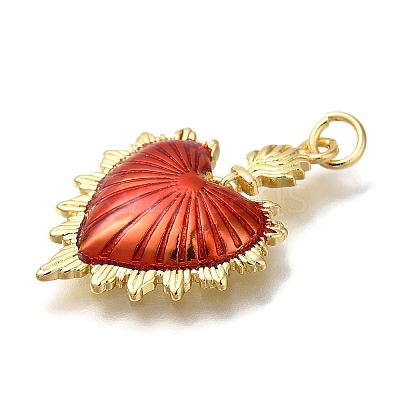 Rack Plating Brass Enamel Pendants X-KK-I720-27G-03-1