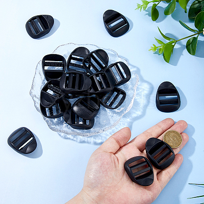 20Pcs POM Plastic Ladder Lock Slider Buckles FIND-DC0007-82-1