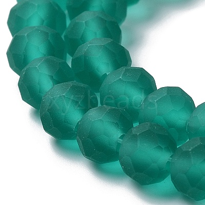Transparent Glass Beads Strands X-EGLA-A034-T8mm-MD18-1