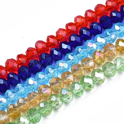 Electroplate Glass Beads Strands LS-EGLA-A034-T4mm-B-1
