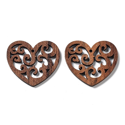 Walnut Wood Laser Cut Pendants WOOD-Q051-05H-1