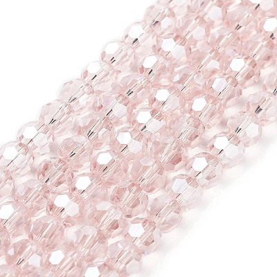Electroplate Transparent Glass Beads Strands LS-EGLA-A035-T6mm-A20-1