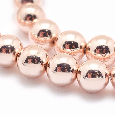 Electroplate Non-magnetic Synthetic Hematite Beads Strands G-L485-01C-LRG-1