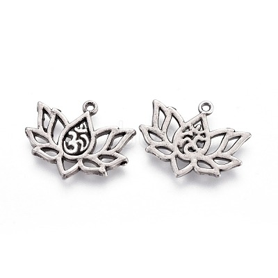 Tibetan Style Alloy Pendants TIBE-S301-008TAS-NR-1
