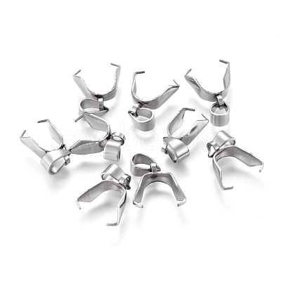 Tarnish Resistant 304 Stainless Steel Ice Pick Pinch Bails STAS-Q182-01-1