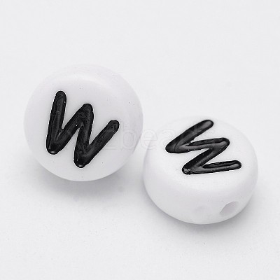 Acrylic Beads PL37C9070-W-1