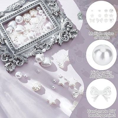 ABS Plastic Imitation Pearl Beads KY-GO0001-05-1