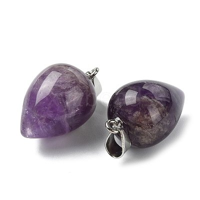 Natural Amethyst Pendants GG-K002-13R-1
