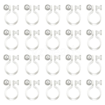 Resin Clip-on Earring Findings X1-FIND-H046-12-01-1