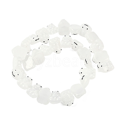 Transparent Glass Enamel Beads Strands GLAA-B021-05A-1