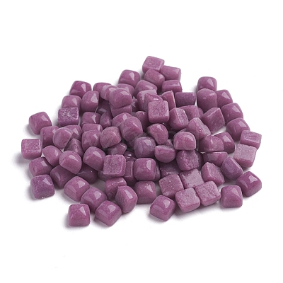 Glass Mosaic Tiles Cabochons GLAA-G072-04Y-1