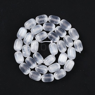 Natural Selenite Beads Strands G-F750-A-1