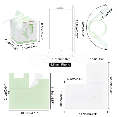 Paper Gift Box CON-WH0080-53B-1