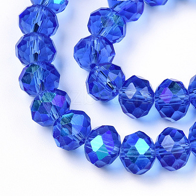 Electroplate Glass Beads Strands EGLA-A034-T1mm-L26-1