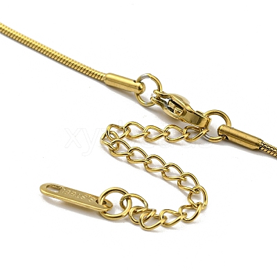 304 Stainless Steel Pendant Necklaces NJEW-G120-03G-1