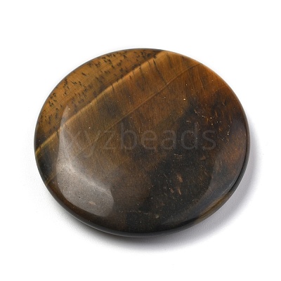 Chakras Themed Natural Tiger Eye Cabochons G-P001-22D-1