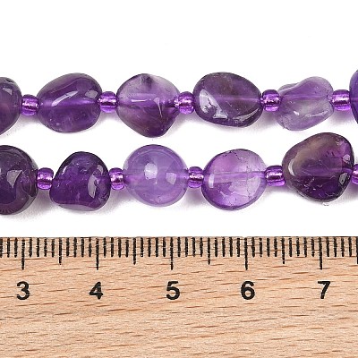Natural Amethyst Beads Strands GG-CBA3A44-C14-02-1