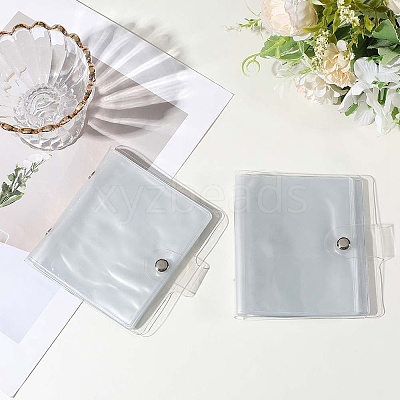 2Pcs PVC Mini Photocard Holder Book AJEW-SP0002-20B-05-1