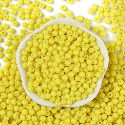 Opaque Acrylic Beads SACR-A007-01C-09-1