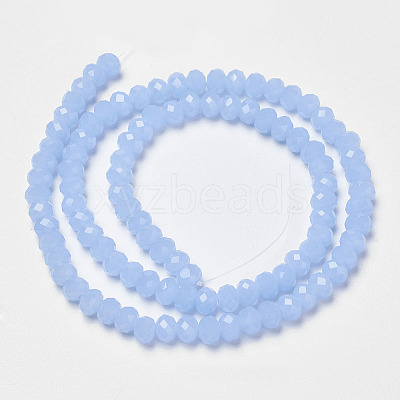 Glass Beads Strands EGLA-A044-J1mm-D03-1