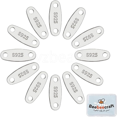 20Pcs 925 Sterling Silver Links STER-BBC0007-42-1